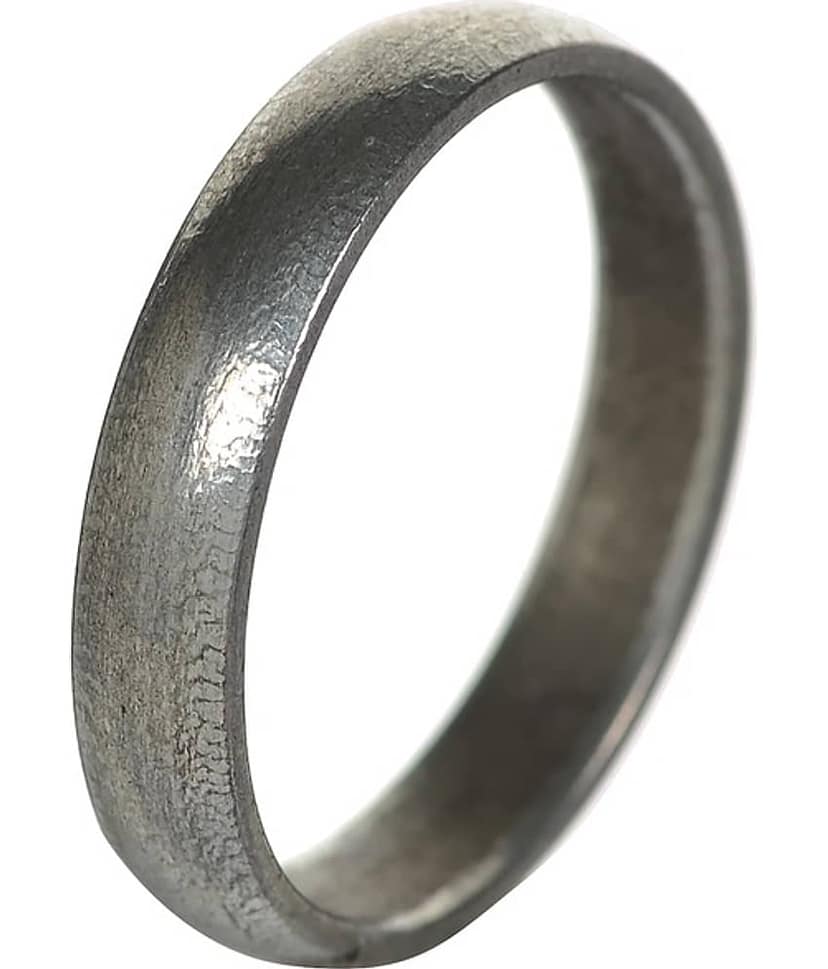 KESAR ZEMS Gray coloured Iron Ring Having Open End for Men and Women Size:22 view 2