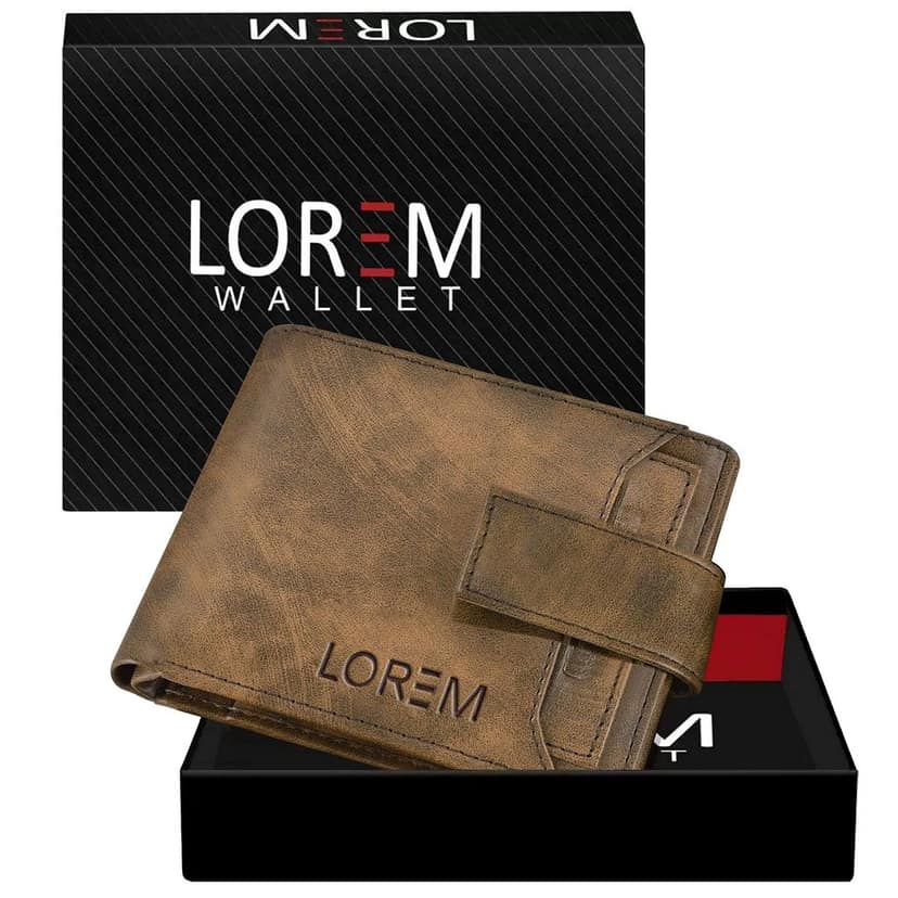 Removable Card Holder Bi-Fold Premium Faux Leather 7 ATM Card Slots Wallet for Men-B view 2