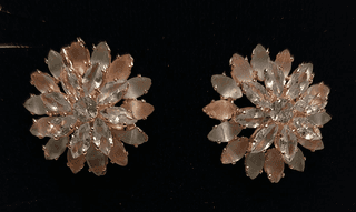 Elegant Rhinestone Flower Stud Earrings