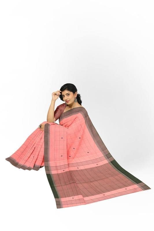 APCO Handloom - Women's Rahajmundry Pure Cotton Grey Handloom Saree (Angara Handloom Saree) 53 view 4