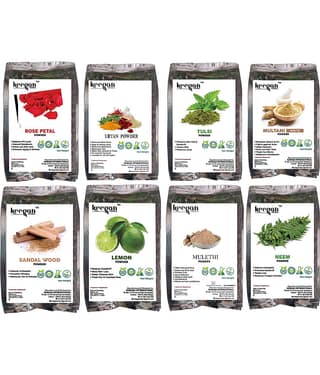 Keegan - Skin Brightening Facial Kit For All Skin Type ( Pack of 8 )