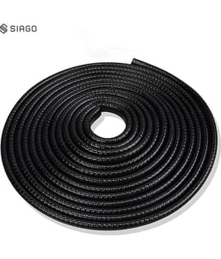 SIAGO Premium Car Door Sealing Strip - 5 Meters, High-Quality Waterproof Rubber Weatherstrip for Noise Reduction, Dustproof, Soundproof, Universal Fit for Cars, SUVs, and Trucks