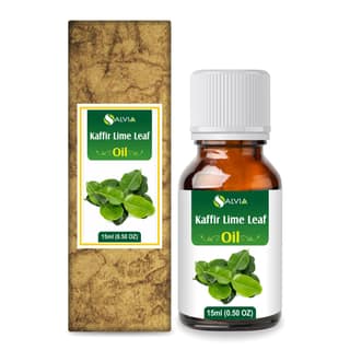Salvia Kaffir Lime Leaf Oil (Citrus hystrix) Essential Oil for Aromatherapy & DIY Blends Fresh Citrus Oil for Skincare, Massage & Fragrance Use 15 ml / 0.50 fl oz Salvia Kaffir Lime Leaf Oil (Citrus hystrix) Essential Oil for Aromatherapy & DIY Blends Fr