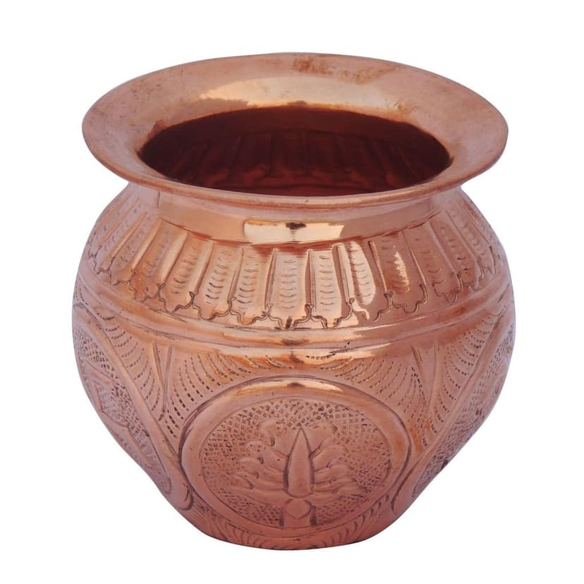 Copper Lota Chatai No. 8 , 450 ML (ZMAS293 H) view 2