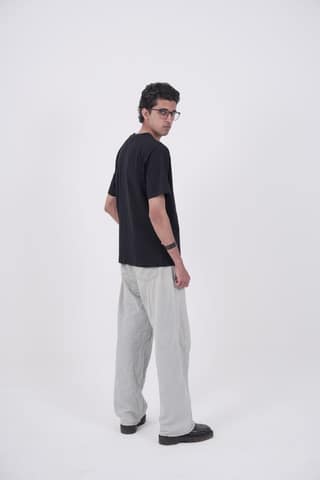 Essential Basics 210GSM Black oversized Plain T-shirts