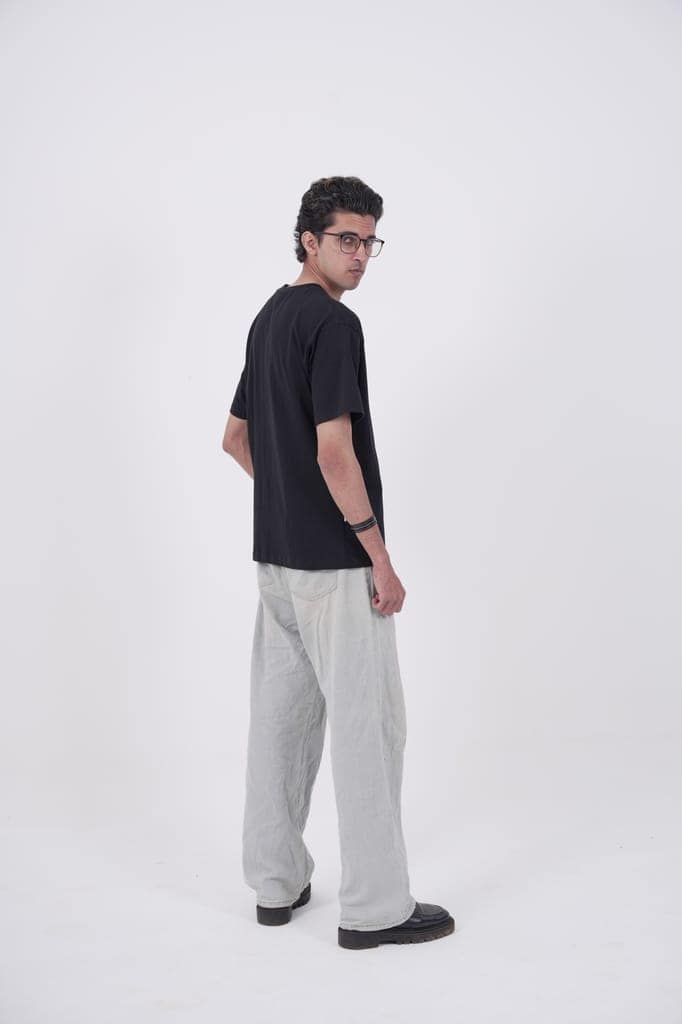 Essential Basics 210GSM Black oversized Plain T-shirts