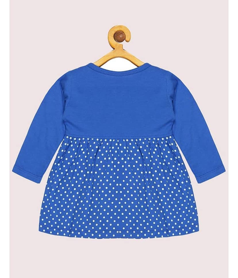Babeezworld Pack of 2 Baby Girls Cotton Dress ( Blue & Green ) view 2