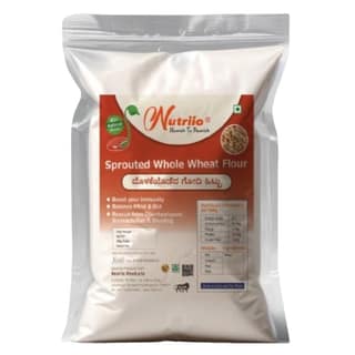 Nutriio - Sprouted Whole Wheat Flour 900 Gms (Pack of 2)