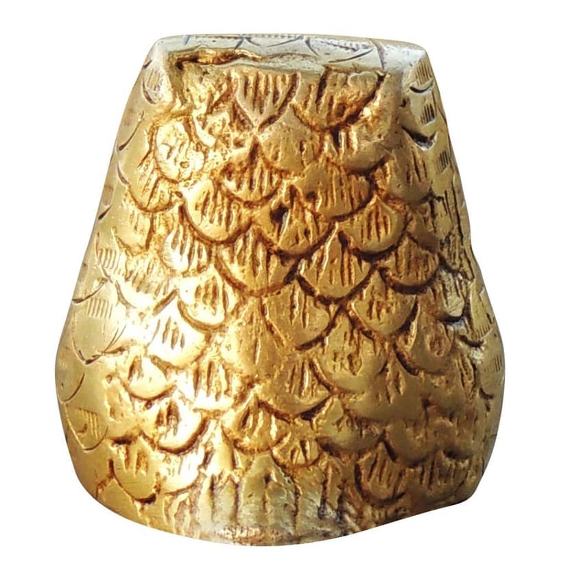 Brass Owl Home Decor Showpiece � Handmade Brass Lucky Owl Gift Statue, Height : 2 Inch (ANMAS237 X) view 3