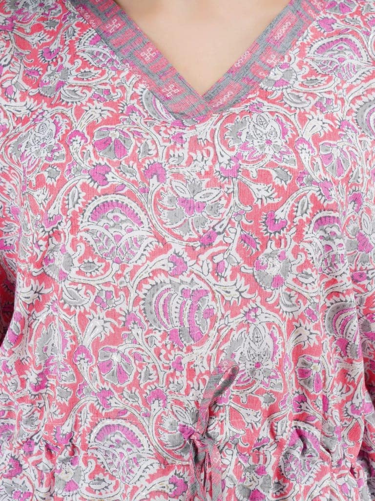 KOI SLEEPWEAR Women's Printed Rayon Chinese Collor Top & Pyjama Night Suit Lounge Wear view 6