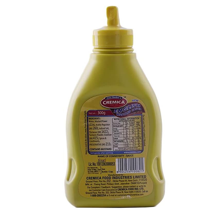 Cremica English Mustard Sauce, 300 G Pouch view 2