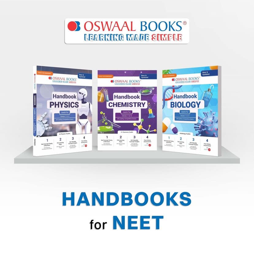 Oswaal Handbook of Class 11 & 12 (Set of 3 Books) Physics, Chemistry, Biology | Must Have for NEET & all Medical Entrance Exams 2025 [Product Bundle] Oswaal Editorial Board