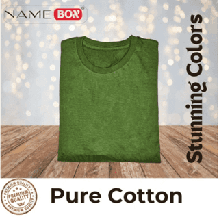 NameBox Pure premium cotton T shirts, Forest Green, Size - 44 (XL)