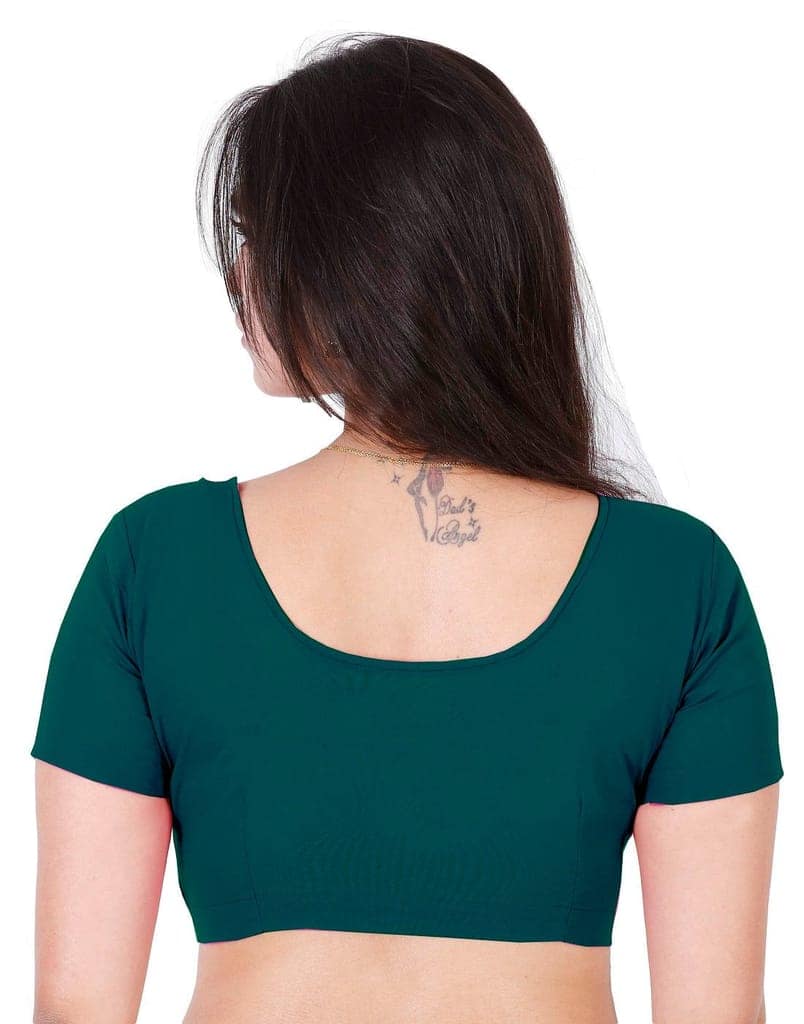 JISB Readymade blouse,MayilGreen view 2