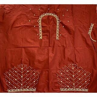 RR FABRIC Cotton Silk Self Design Blouse Material