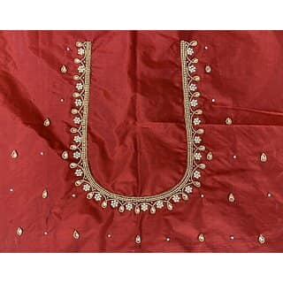 RR FABRIC Cotton Silk Self Design Blouse Material view 2