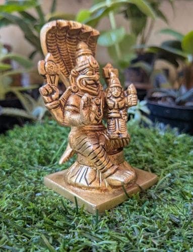 Brass Nag Narasimha Lakshmi Swami view 2