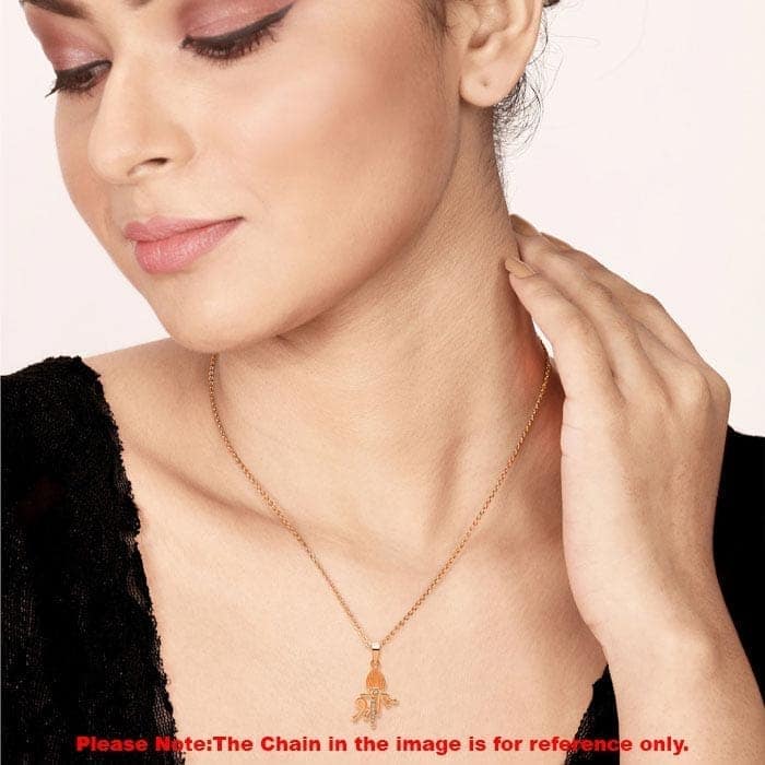 Rose Gold Shree Pendant view 2