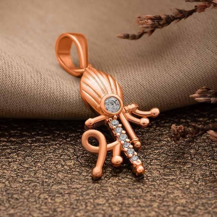 Rose Gold Shree Pendant view 3