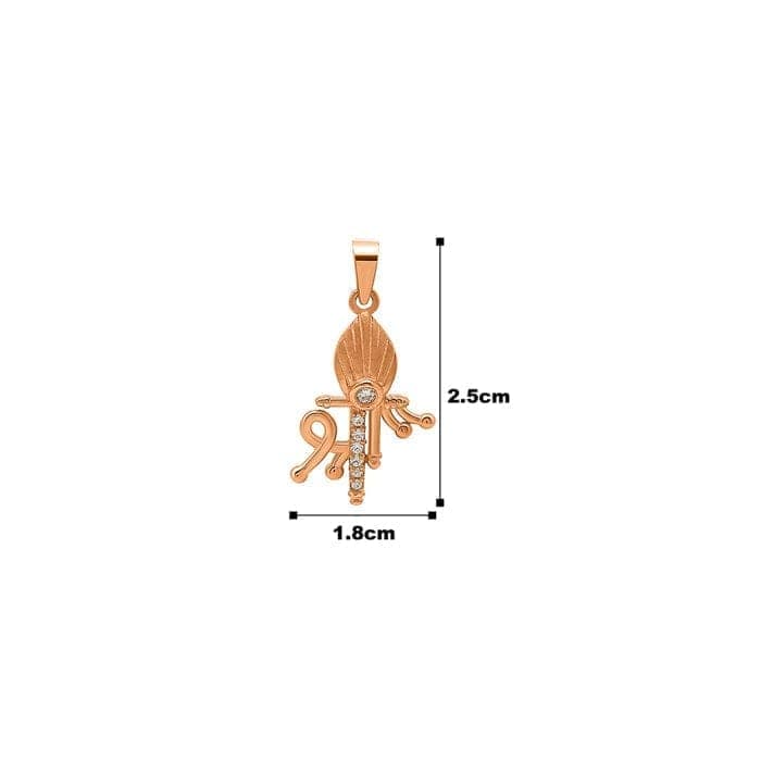 Rose Gold Shree Pendant view 4