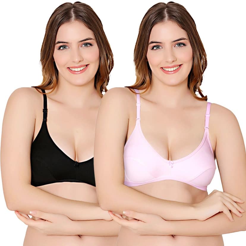Bodycare polycotton wirefree convertible straps comfortable non padded bra-1531BB