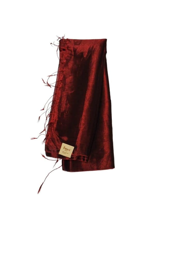 Plain Raw Silk Saree view 2