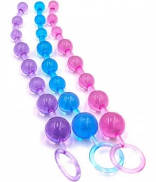10 INCH FLEXIBLE BAILE ANAL BEADS (MULTI COLOR ) BY KAMAHOUSE