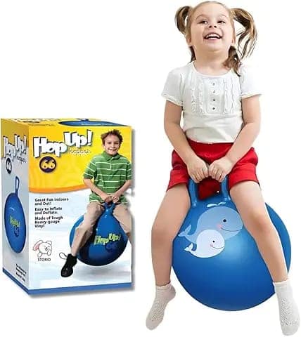 Sit And Bounce Rubber Hop Ball Jumping&Bouncing Ball For Boys Girls Toys|Indoor&Outdoor|Best Gift Balls For Kids -Big(Size 56Cm/ 22 Inch,Multicolour) view 2