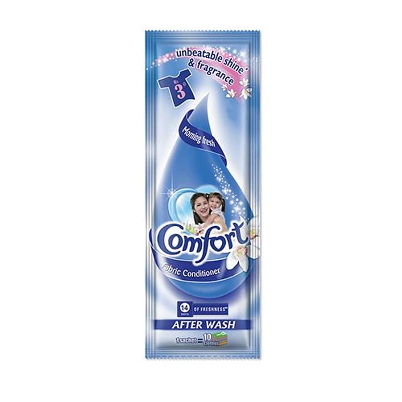 Comfort After Wash Morning Fresh Fabric Conditioner Sachet, 20 Ml Pouch view 2
