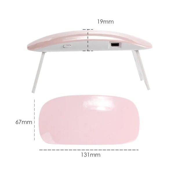 Lifeori UV Lamp LED Light USB for Resin Nail Polish Fast Curing Ultraviolet Rays Mini Dryer Machine 6 Watts Cure Portable for Nail Gel Manicure Drying Tool for Artists Professionals with Free Nail File view 3