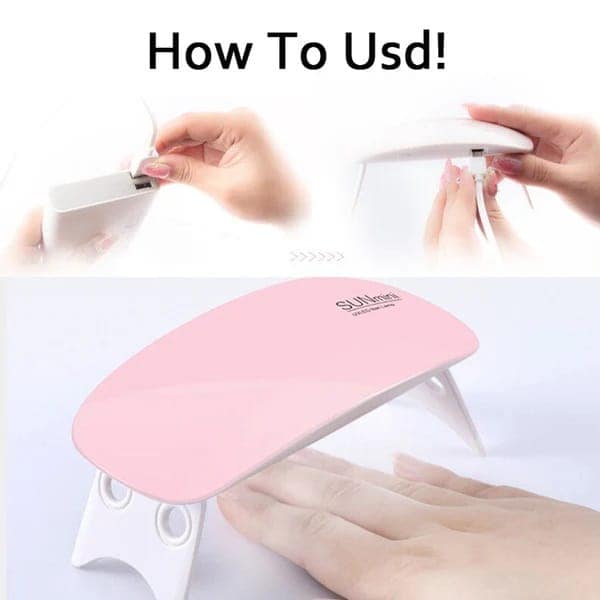 Lifeori UV Lamp LED Light USB for Resin Nail Polish Fast Curing Ultraviolet Rays Mini Dryer Machine 6 Watts Cure Portable for Nail Gel Manicure Drying Tool for Artists Professionals with Free Nail File view 4