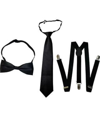 Kaku Fancy Dresses Suspender Bow Tie Set for Kids Accessories