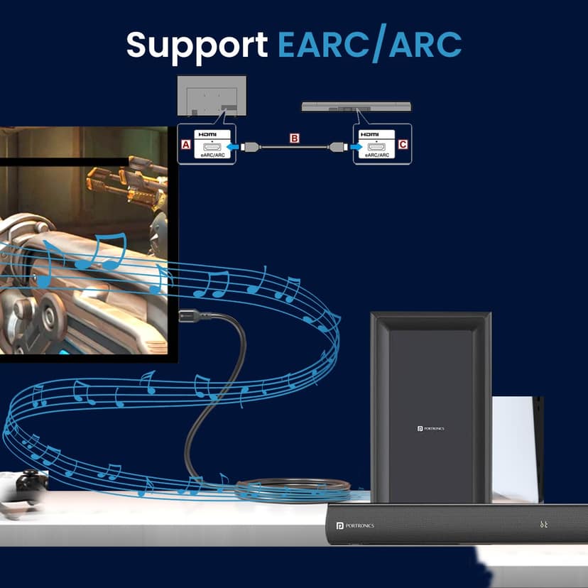 Portronics Konnect Stream 5M, 5m, Transparent Pet Braided Cable, Enhanced Audio Experience, Wide Compatibility view 4