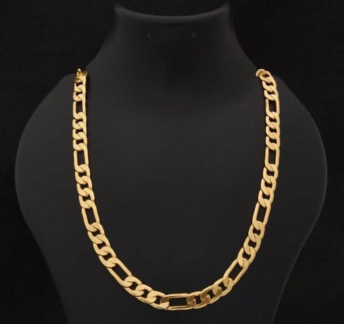 Lovemi Movements Golden Chain For Men Boys Exclusive Gold Plated Golden Thin Neck Chain view 2