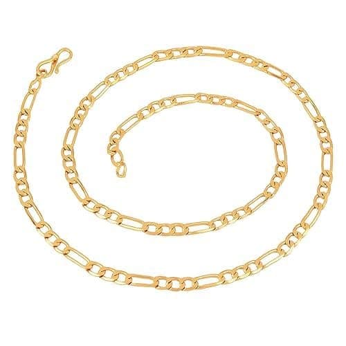 Lovemi Movements Golden Chain For Men Boys Exclusive Gold Plated Golden Thin Neck Chain view 5