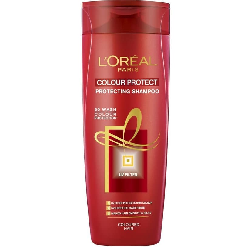 L'Oral Paris Shampoo, Vibrant & Revived Colour, For Colour-Treated Hair, Protects From Uva & Uvb, Colour Protect, 180 Ml