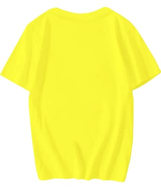 fashion and youth Pack of 1 Cotton Blend Relaxed Fit Men's T-Shirt ( Yellow )