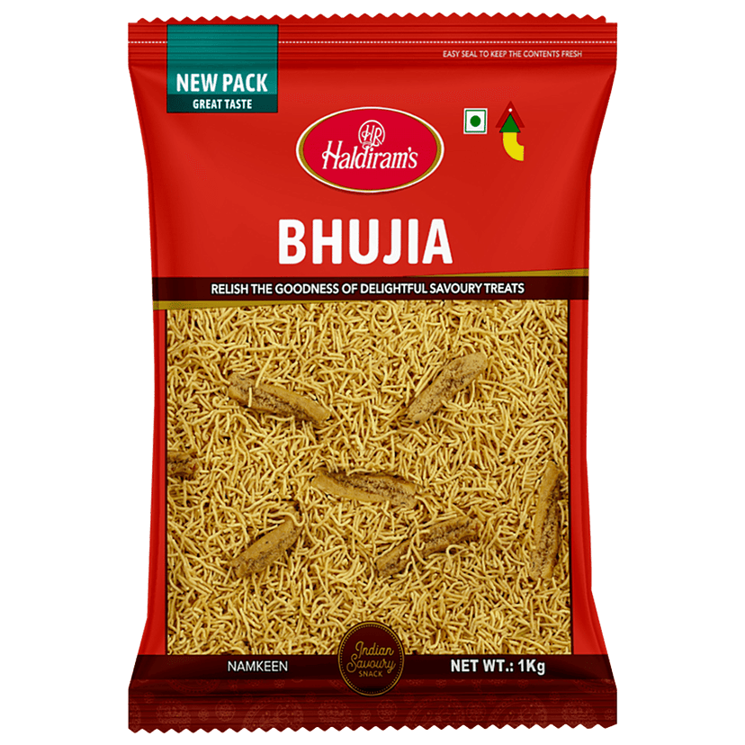 Haldirams Namkeen - Bhujia Del, 1 Kg Pouch