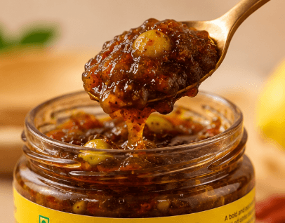 Nimbu Khatta Meetha Chutney with Tangy, Sweet and Spicy Flavours view 2