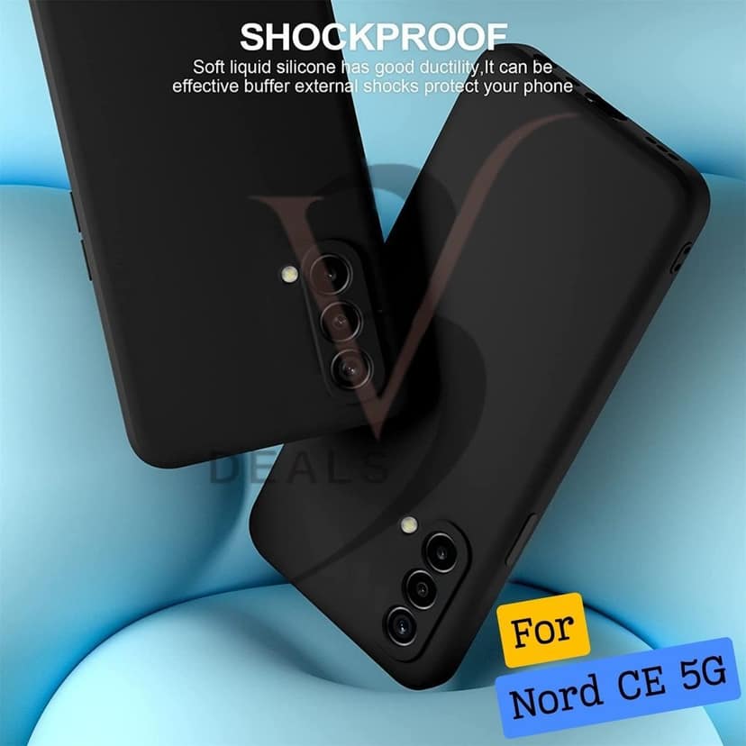 V3Deals Compatible OnePlus Nord CE 5G Matte Silicone Back Cover Matte silicone back cover with raised camera & screen edges for enhanced protection against drops, scratches and dust. view 4
