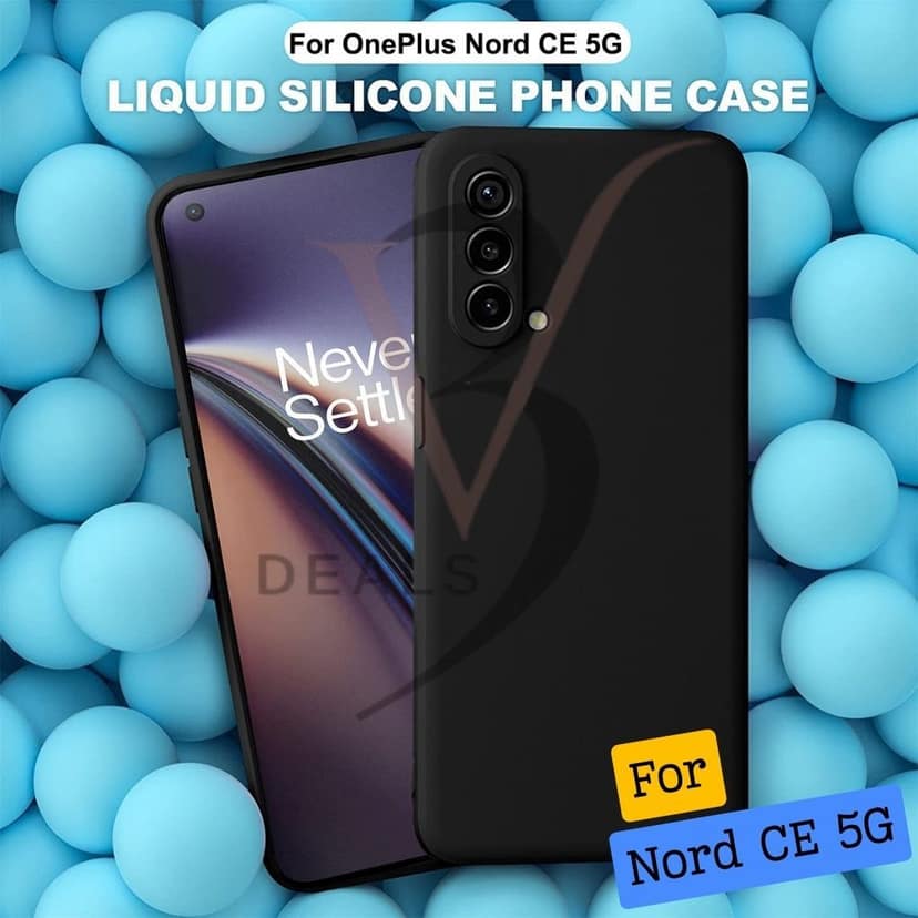 V3Deals Compatible OnePlus Nord CE 5G Matte Silicone Back Cover Matte silicone back cover with raised camera & screen edges for enhanced protection against drops, scratches and dust. view 5