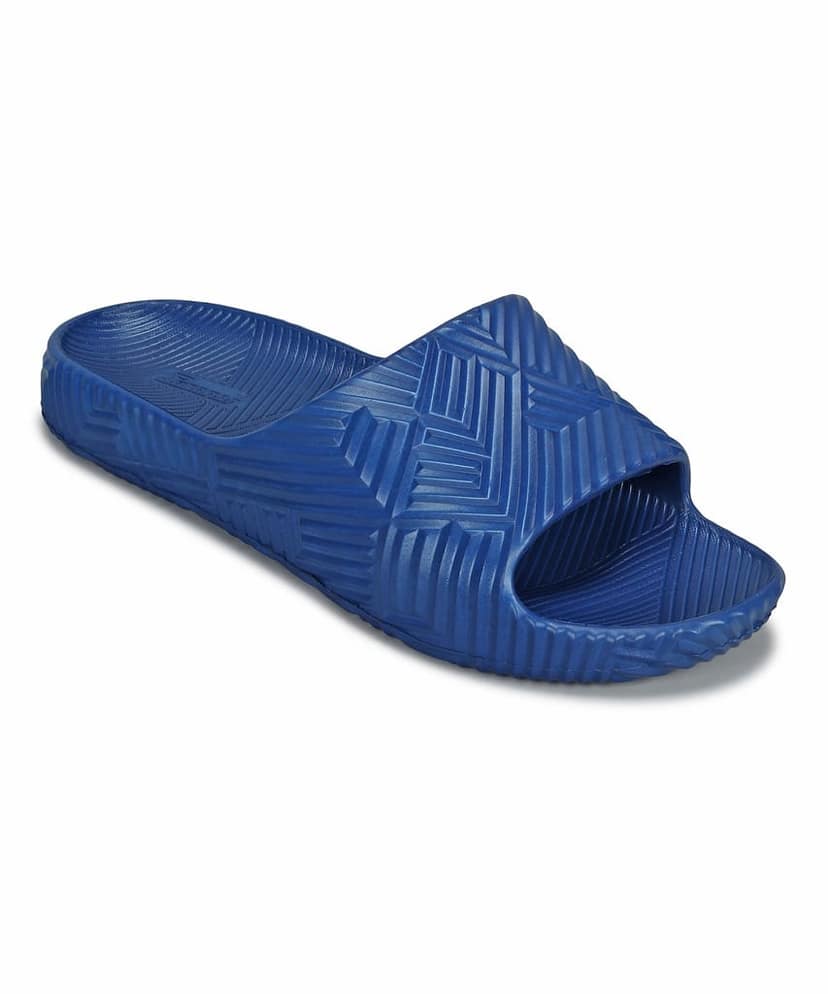Paragon EVK10924G Men's Waterproof Blue Sliders with Comfortable Anti-Skid Sole view 6
