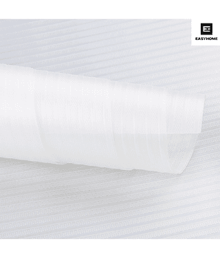 EASYHOME Multipurpose 45cm x 1.5m Waterproof EVA Lines Anti Slip Mat for Kitchen, Bathroom Cabinet Kitchen Drawer Shelf Mats Liner Sheets Roll, Non-Slip Fridge Mat, Table Mat (45cmx1.5Mtr Roll, Grey)