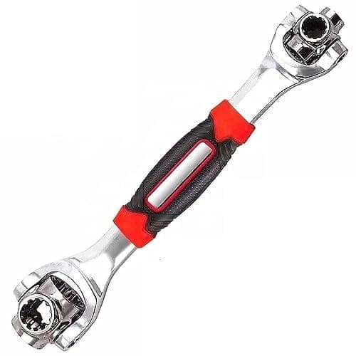 48-in-1 Universal Socket Wrench, Rotating Dual-Head Adjustable Hand Tool with Textured Rubber Grip for Home, Garage, Workshop, Plumbing and General Repairs view 2