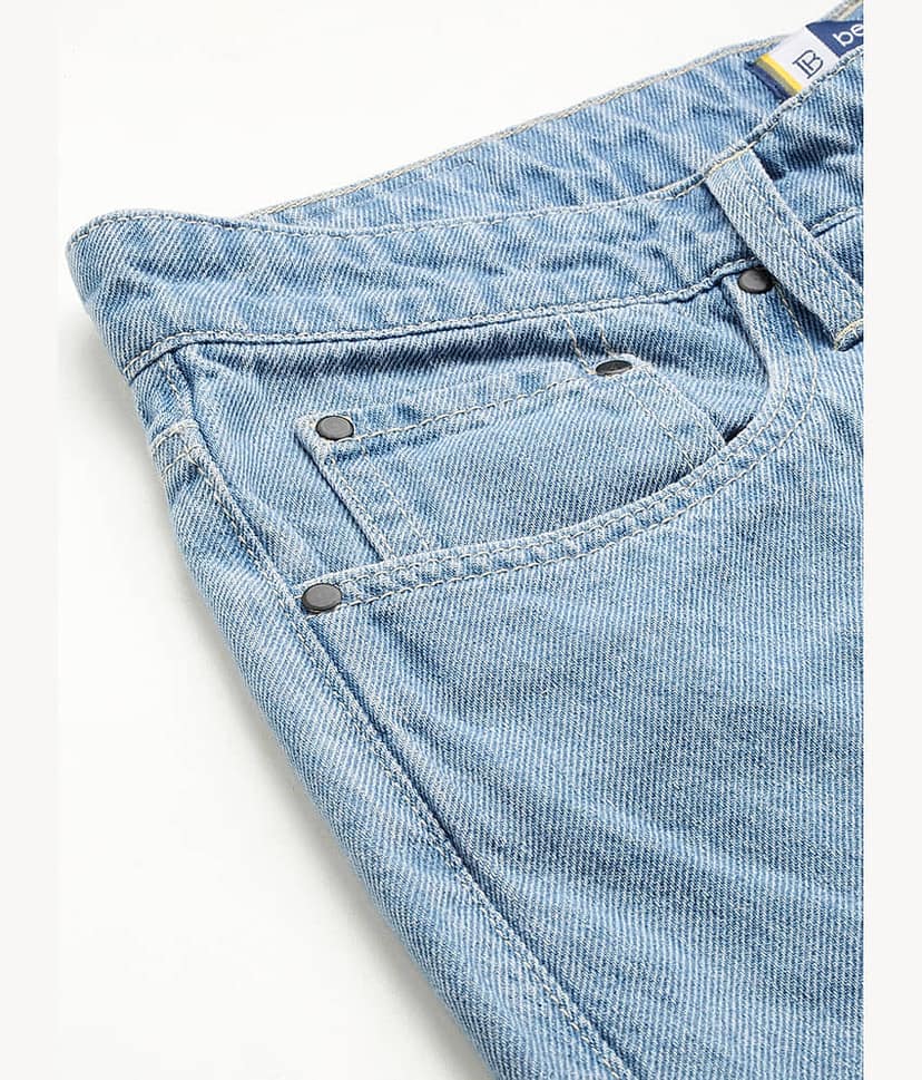 Bene Kleed Men Pure Cotton Relaxed Fit Jeans view 6