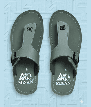 MAAN Grey Men's Thong Flip Flop