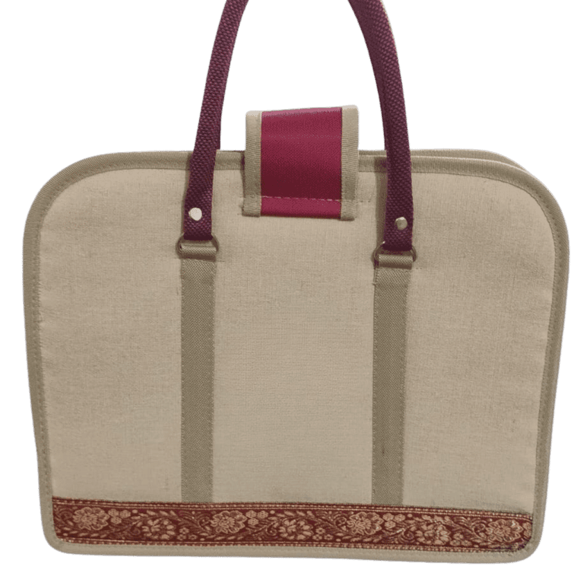 Prattya Jute made Classis Unisex Laptop bag view 2