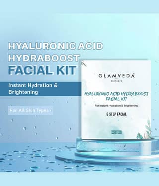 Glamveda Hyaluronic Acid 1 Time Use Facial Kit For All Skin Type Aloe Vera 1 ( Pack of 1 )