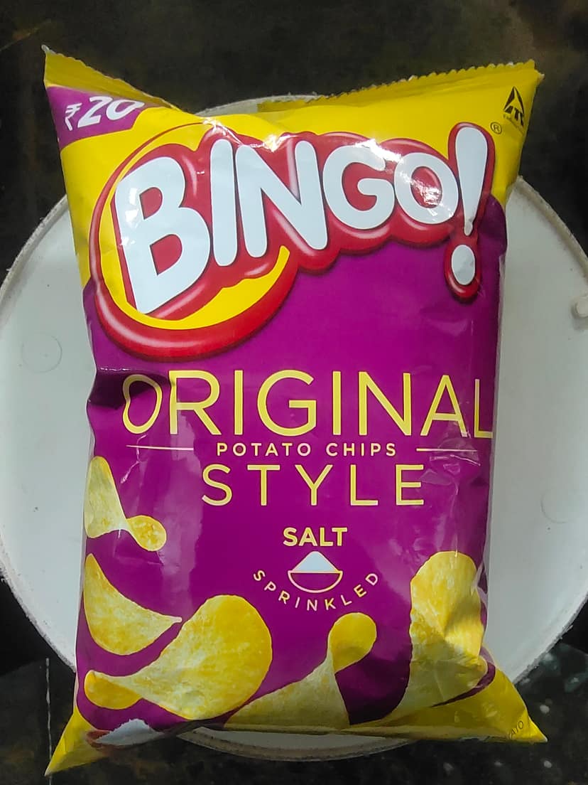 Bingo original style potato chips salt sprinkled