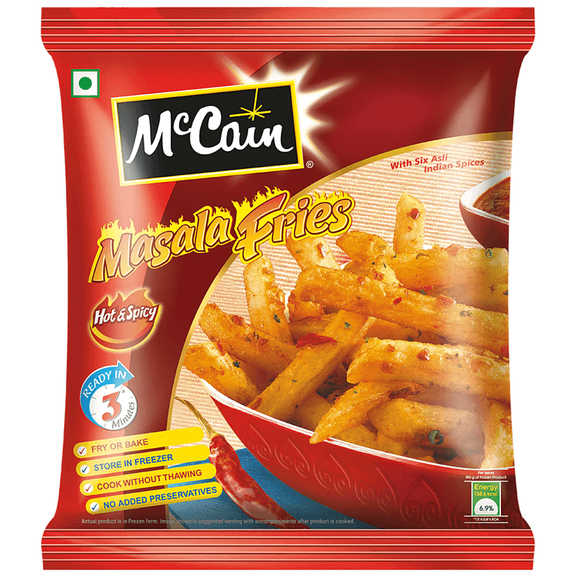 Mccain Masala Fries - Hot & Spicy, 420 G